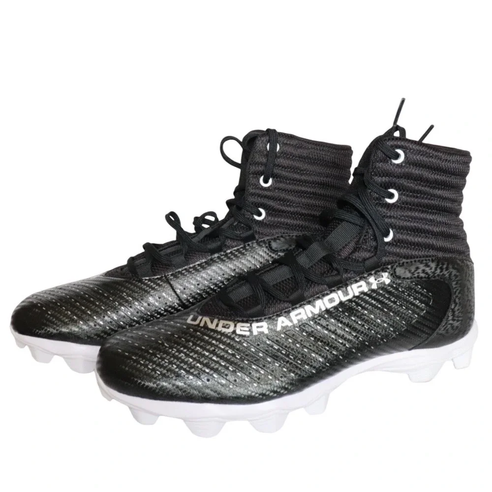 Under Armour Highlight Hammer MC Football Cleats Black White 3027300001 Mens 8.5